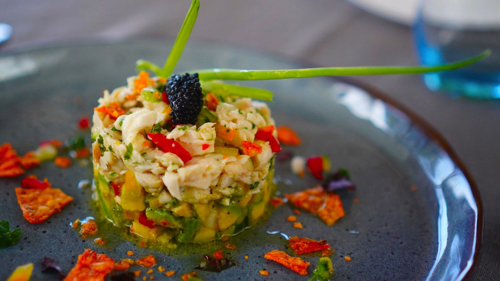 Gourmet dish served at the Wonders Beach restaurant with refined presentation